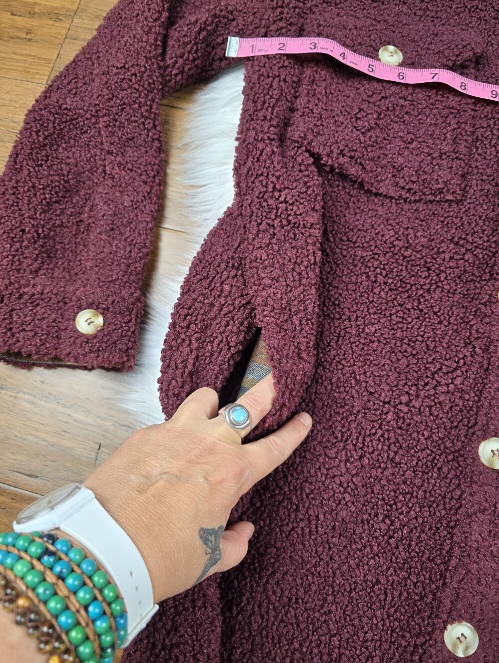 Hem & Thread Teddy Shacket Small - Picture 6 of 11